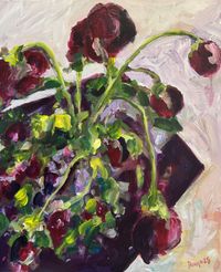 Abschied by jhago, 50x60, Acryl auf Leinwand, 2025