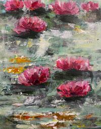 Goldfischteich by jhago, 50x60, Acryl auf Leinwand,2025